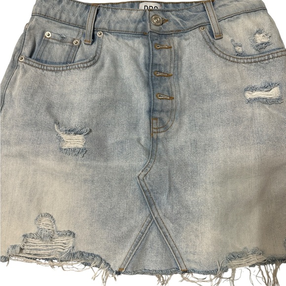 BDG Dresses & Skirts - BDG Light Blue‎ Distressed Denim Mini Skirt